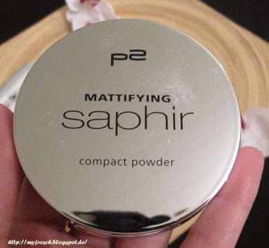 Test - Puder - p2 mattifying saphir compact powder, Farbe 