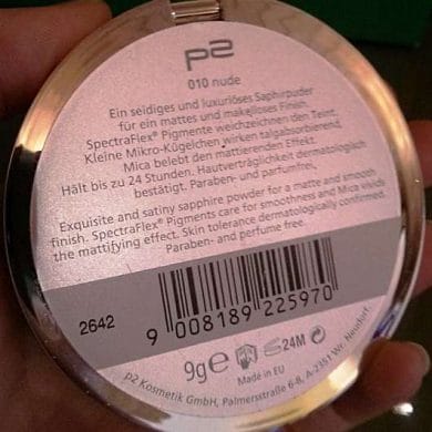 [Review] p2 Mattifying Saphir Compact Powder in 010 Nude